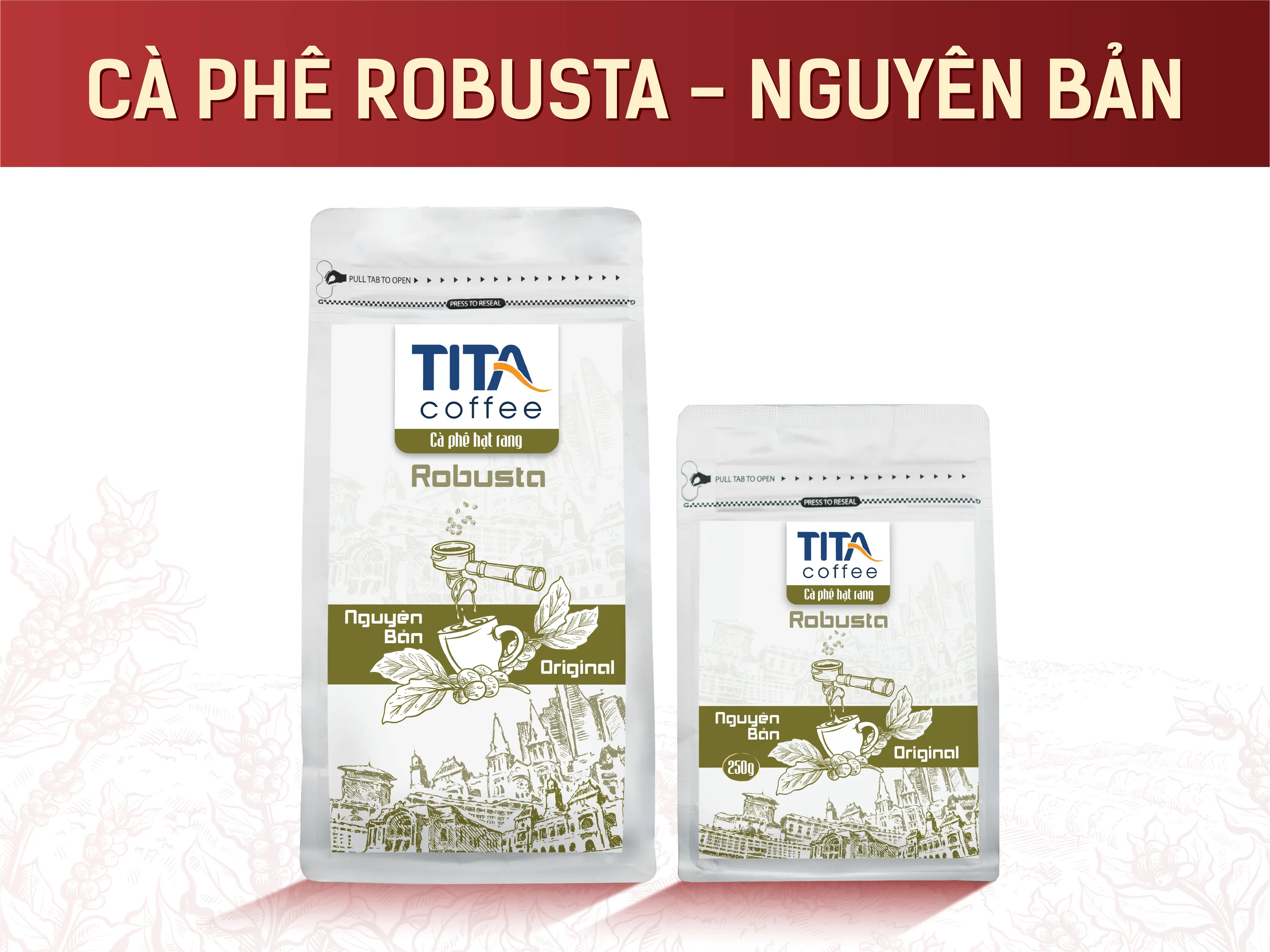 Cà phê Tita - Cà phê Robusta rang mộc